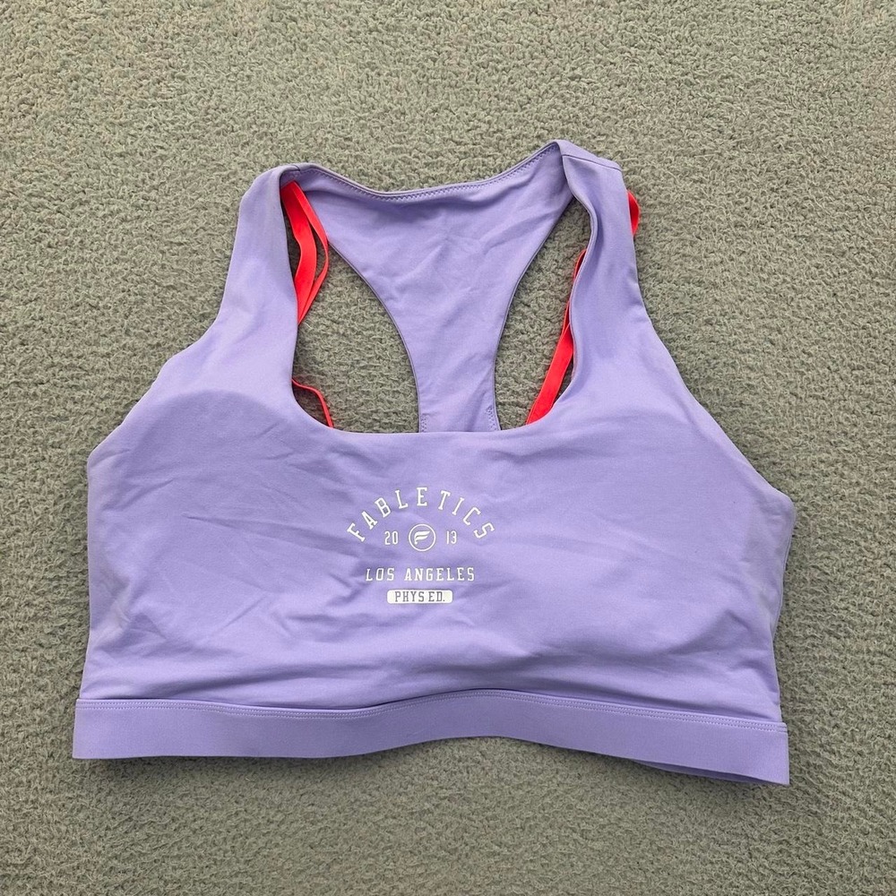 Fabletics Purple Sports Bra Women's 2XL XXL